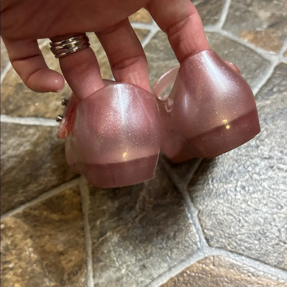 Mini Melissa Pink Rose Dress Shoes